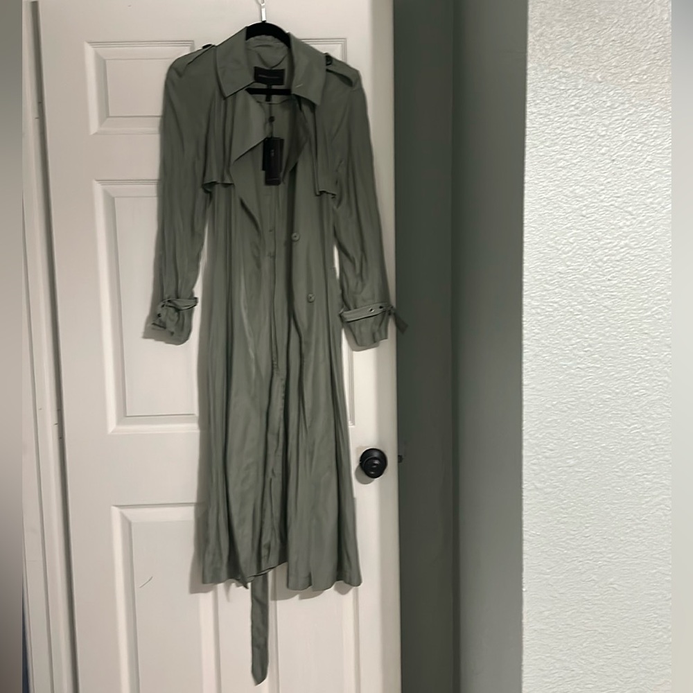 NWT BCBG lightweight Draped Trench Coat